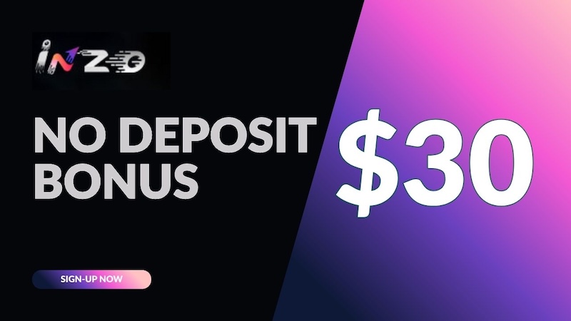 Inzo No Deposit Bonus - $30 Welcome Bonus