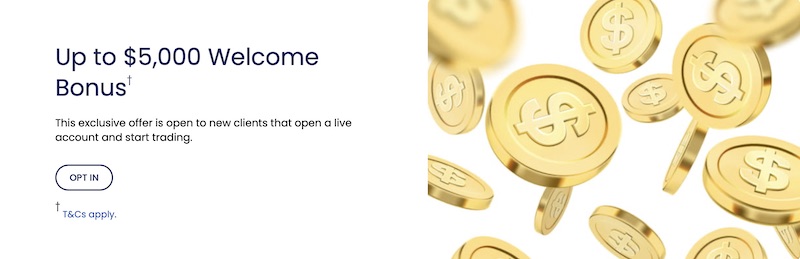 FOREX.com ─ Up to $5,000 Welcome Bonus