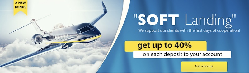 StreamForex - 40% Soft Landing Bonus