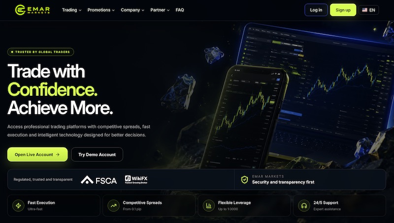 EMAR Markets Offers Eligible Clients a $50 Free No Deposit Bonus for Forex Trading