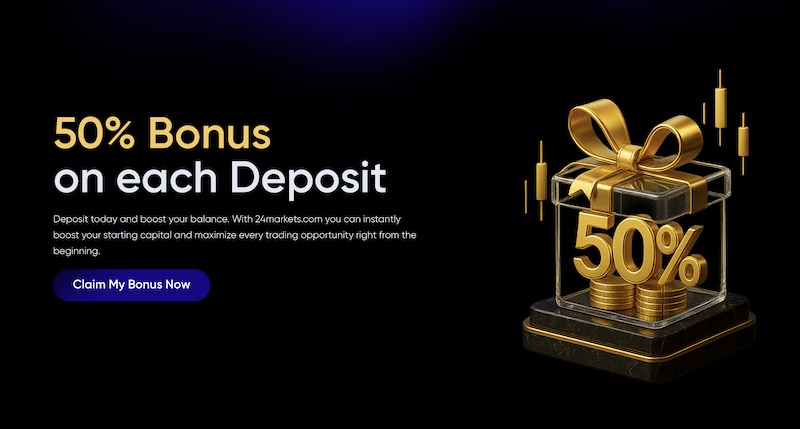 24markets ─ 50% Welcome Bonus