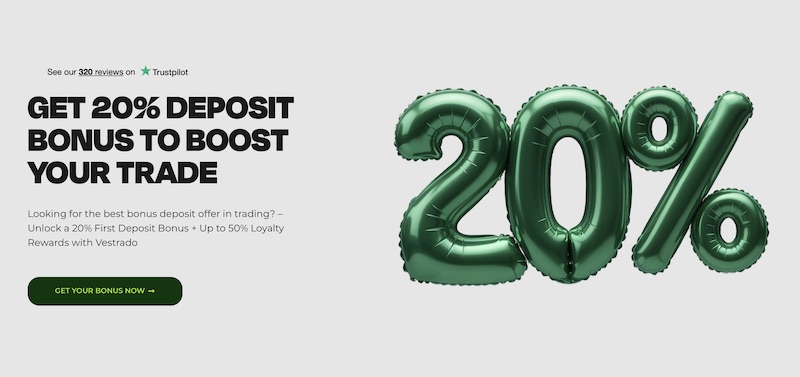 Vestrado ─ 20% Deposit Bonus