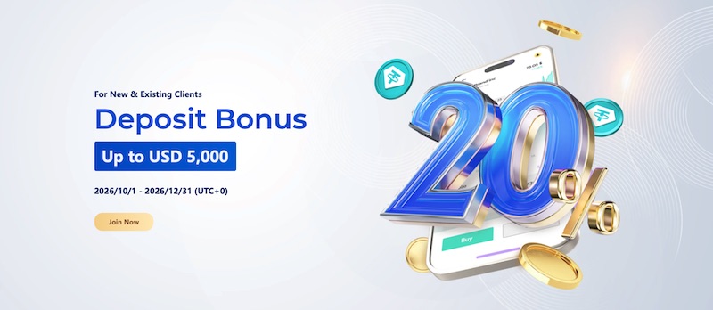 CG FinTech ─ 20% Deposit Bonus