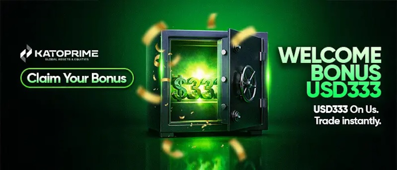 Kato Prime No Deposit Bonus - $333 Trading Bonus