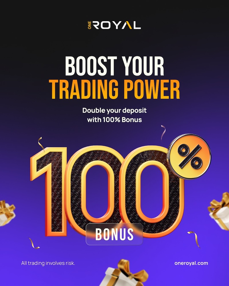 OneRoyal Enhances Trading Power with Ongoing 100% Deposit Bonus Up to $5,000