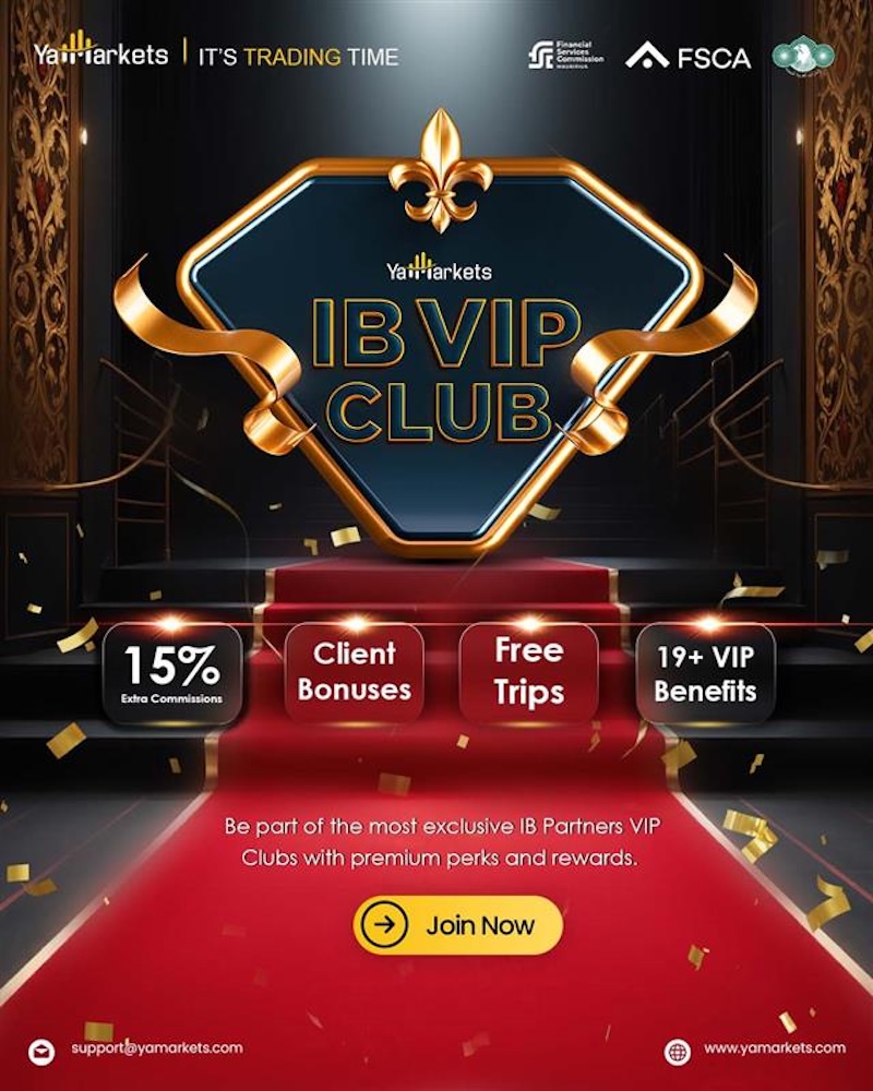 YaMarkets Launches Exclusive VIP IB Club: Up to 10% Cashback and Elite Rewards for Top Introducing Brokers