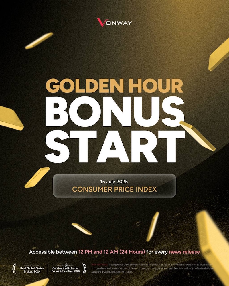 Vonway Forex Launches "Golden Hour Bonus (MY)" — Exclusive 50% Deposit Bonus for Malaysian Traders During Key Market Events