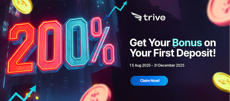 Trive – 200% First Deposit Bonus
