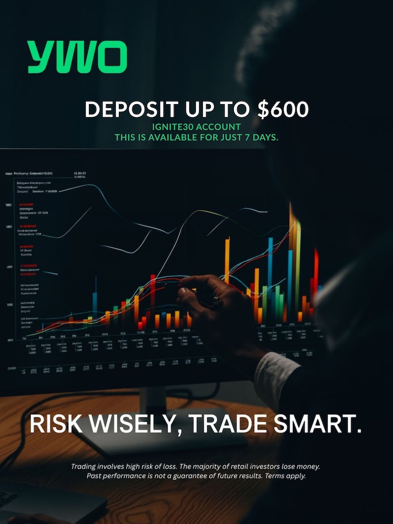 YWO Launches Limited-Time Ignite30 Deposit Bonus Offering Up to $600 to Enhance Trading Capital