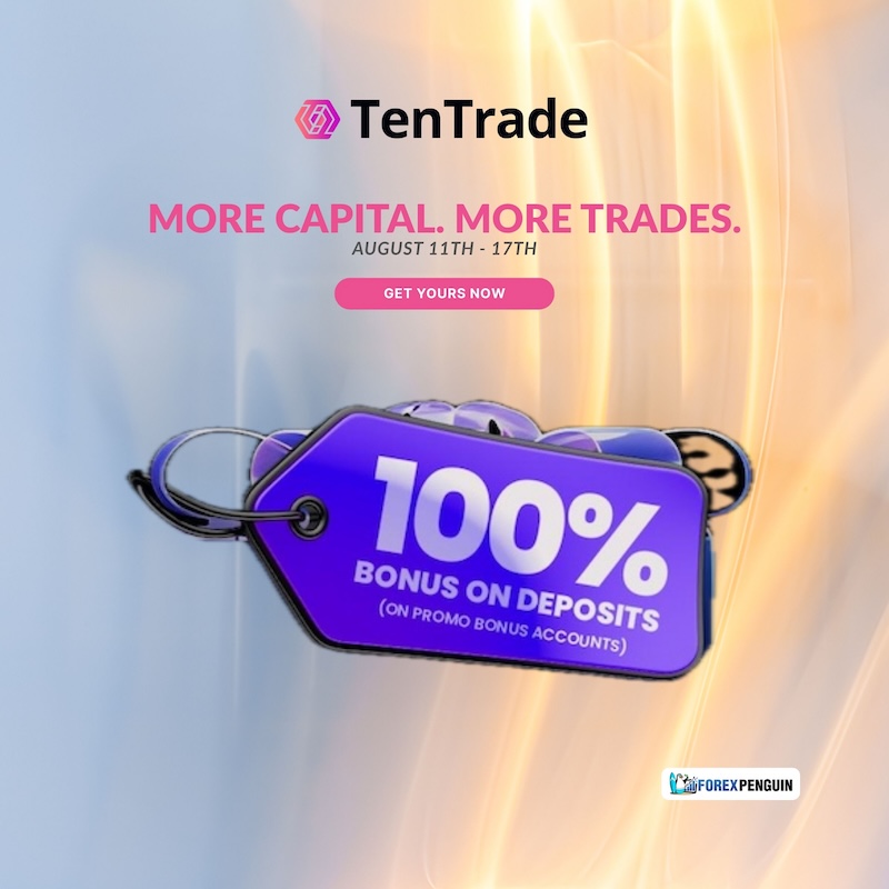 TenTrade Launches Limited-Time 100% Deposit Bonus to Boost Trader Equity — Available August 11–17