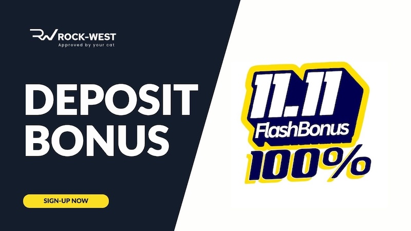 Rock-West ─ 100% Deposit Bonus