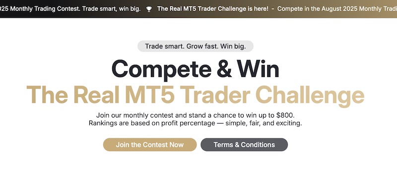 EMAR Markets Launches Monthly Real MT5 Trader Challenge Offering Up to $800 in Cash Prizes