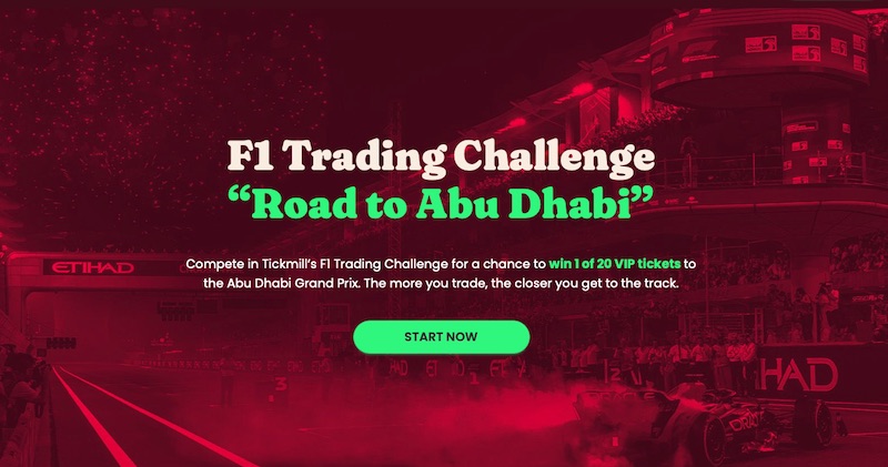 Tickmill Launches Exciting F1 Trading Challenge “Road to Abu Dhabi” Offering 20 VIP Tickets to Formula 1 Abu Dhabi Grand Prix