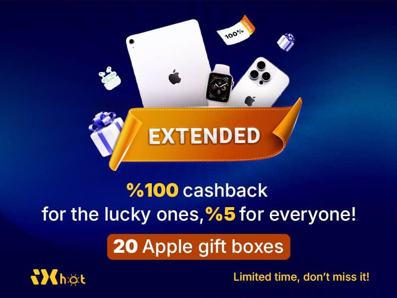 iX Broker Extends iX Hot Campaign Until August 31 with Up to 100% Cashback, 30% Deposit Bonus, and Apple Gift Raffles