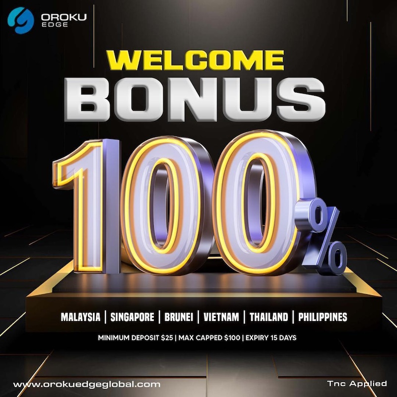 Oroku Edge Relaunches 100% Deposit Bonus Up to USD 300 for MT5 Traders in Southeast Asia