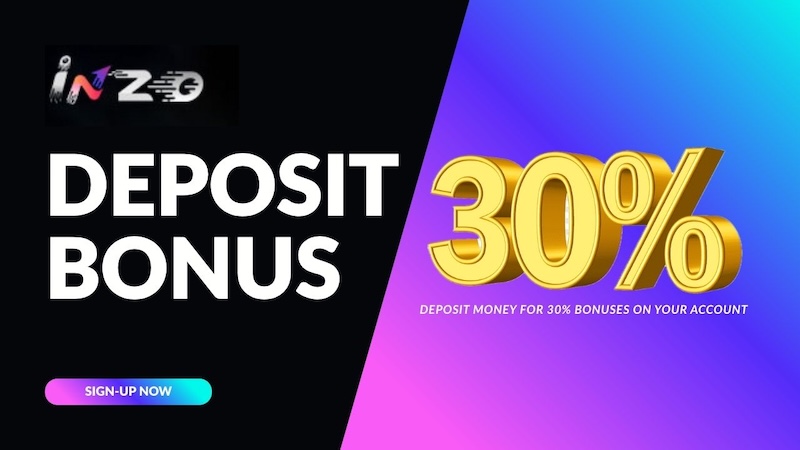 INZO - 30% Deposit Bonus