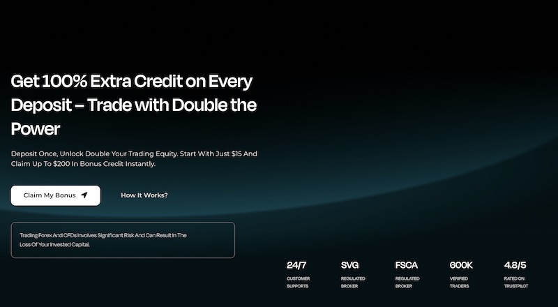 Vestrado - 100% Deposit Bonus