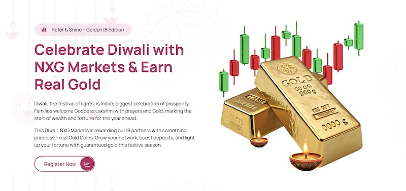 NXG Markets Launches Exclusive Diwali ‘Refer & Shine – Golden IB Edition’ Campaign Offering Real Gold Coins to Introducing Brokers