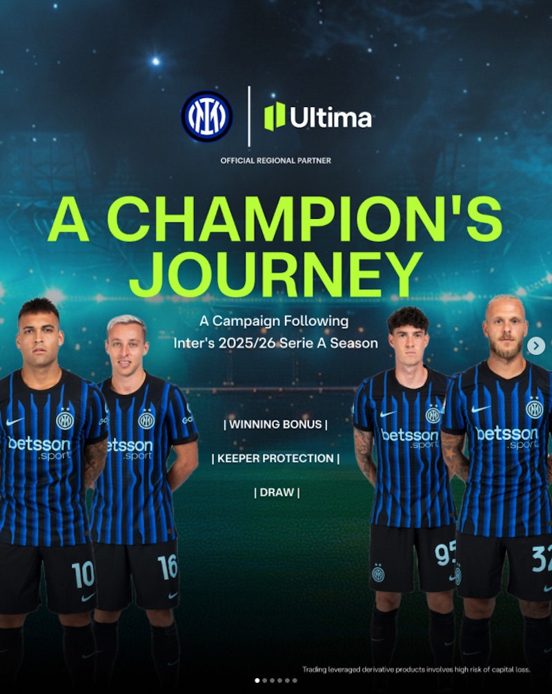 Ultima Markets Launches “A Champion’s Journey” Trading Campaign in Partnership with Inter Milan