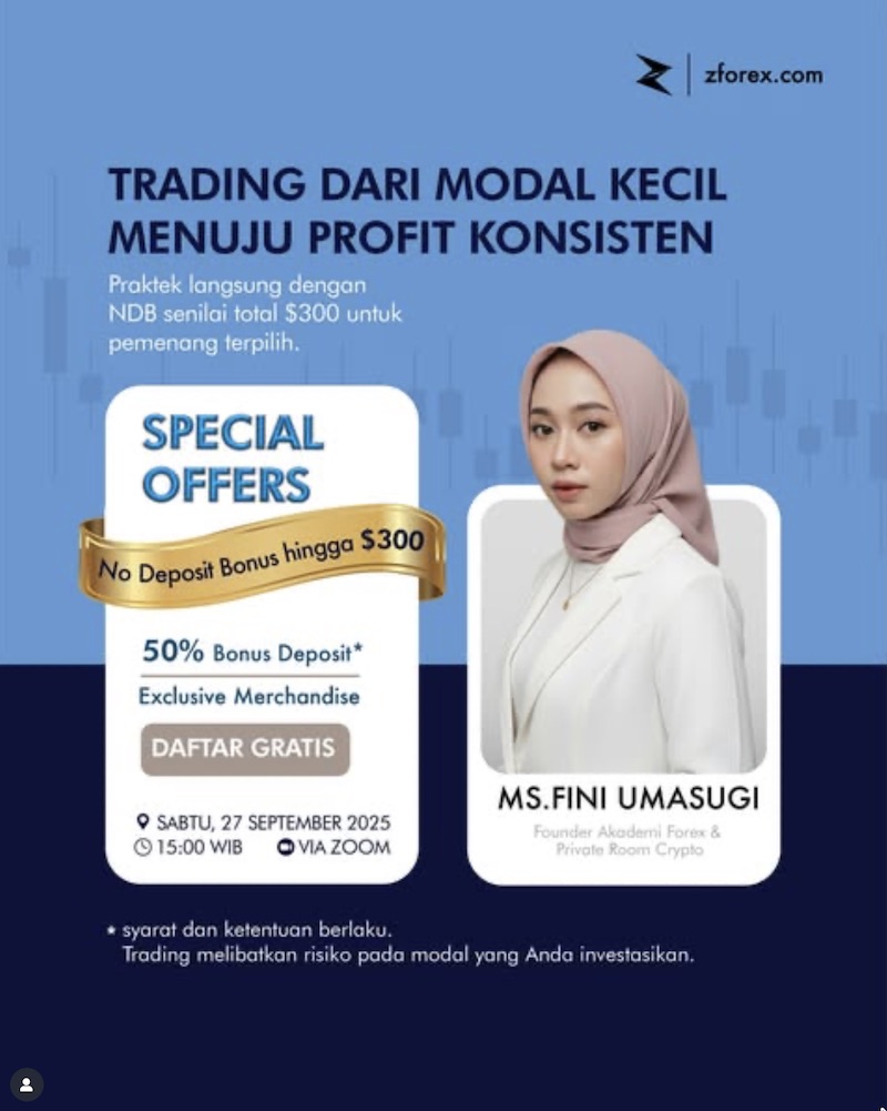 zForex Announces Exclusive Webinar on Growing Small Capital with $300 No Deposit Bonus