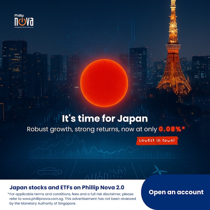 Invest in Japan Stocks and ETFs at Just 0.08% Commission on Phillip Nova — Lowest in Town, No Minimum Fee