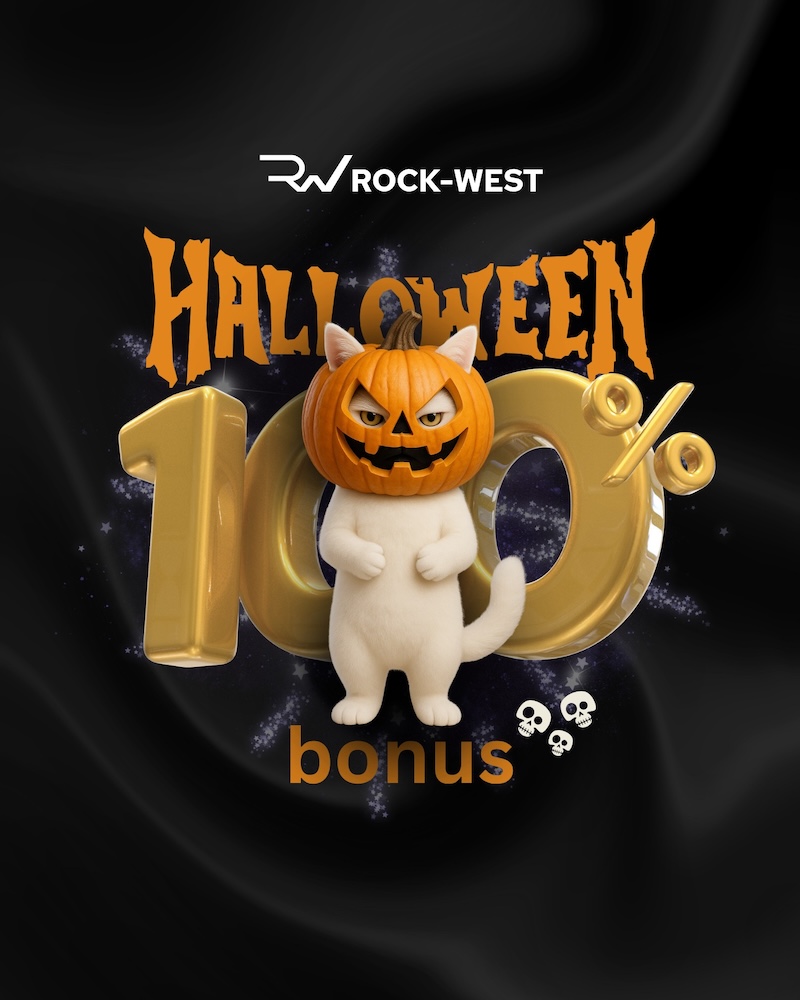 Rock-West Launches 100% Halloween Bonus – Double Your Deposit, Earn Up to $10,000 in Trading Rewards