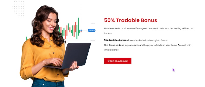 Xtrememarkets Unveils 50% Tradable Bonus to Boost Trading Power for Verified Accounts