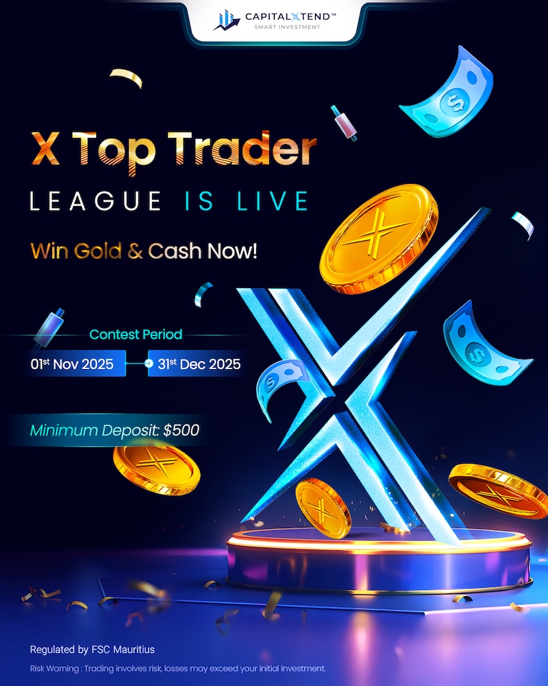 Compete Globally in CapitalXtend’s X Top Trader League 2025 – Win Gold Coins and Cash Prizes