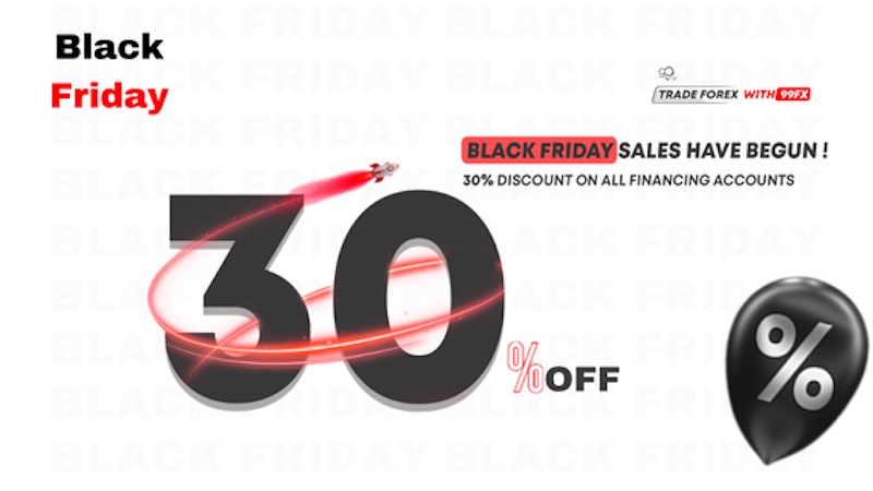 99FX Black Friday: Get Up to 30% Off Funded Account Challenges
