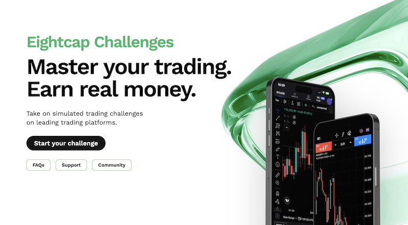 Eightcap Challenges Launch: Trade Simulated Accounts, Hit Targets, Earn Up to 90% Profit