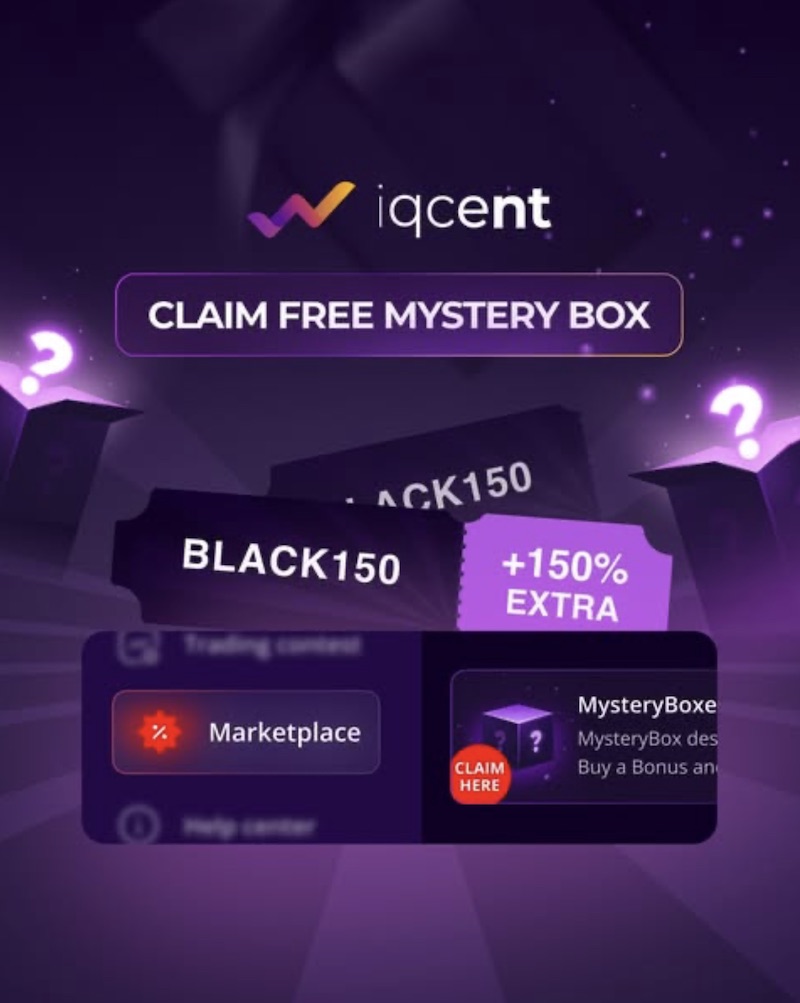 IQCent Launches Black Friday Deal with 150% Deposit Bonus and Free Mystery Box