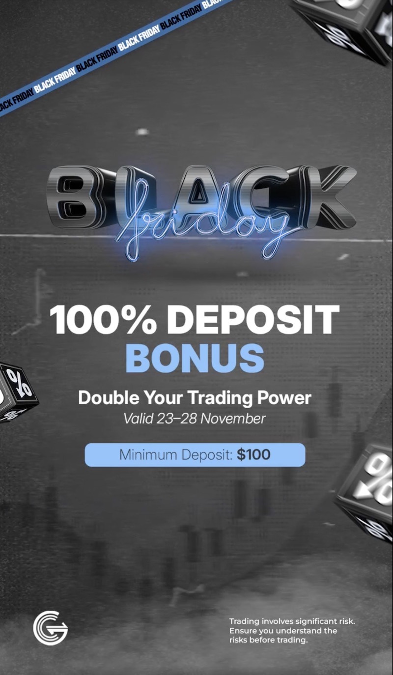 GCC Brokers Black Friday Deal: 100% Deposit Bonus for Forex and Global Markets Trading