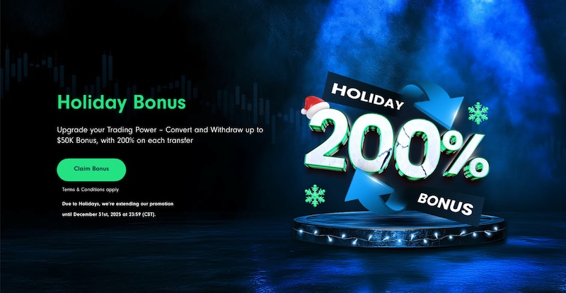 TradersTrust ─ 200% Holiday Bonus