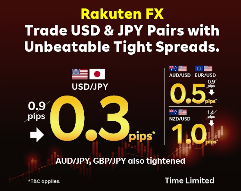 Rakuten Securities December Flash Deal: Trade 6 Major Currency Pairs at Tight Spreads