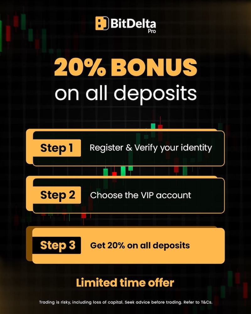 BitDelta Pro Launches 20% VIP Deposit Bonus to Amplify Traders’ Buying Power