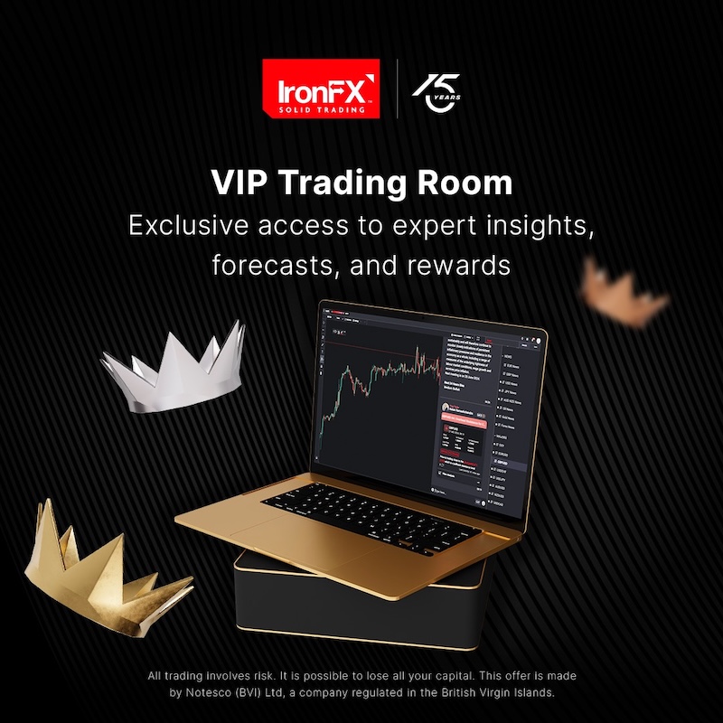 IronFX Launches VIP Trading Room Offering Expert Insights, Contests, and Personalized Support