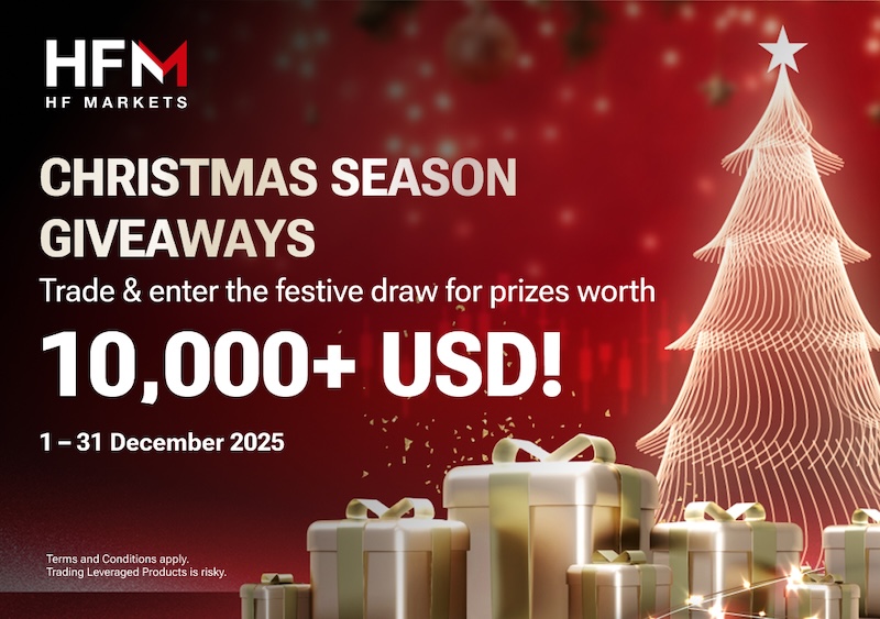 HFM Launches Christmas Season Giveaways with $10,000+ Prize Pool for Traders