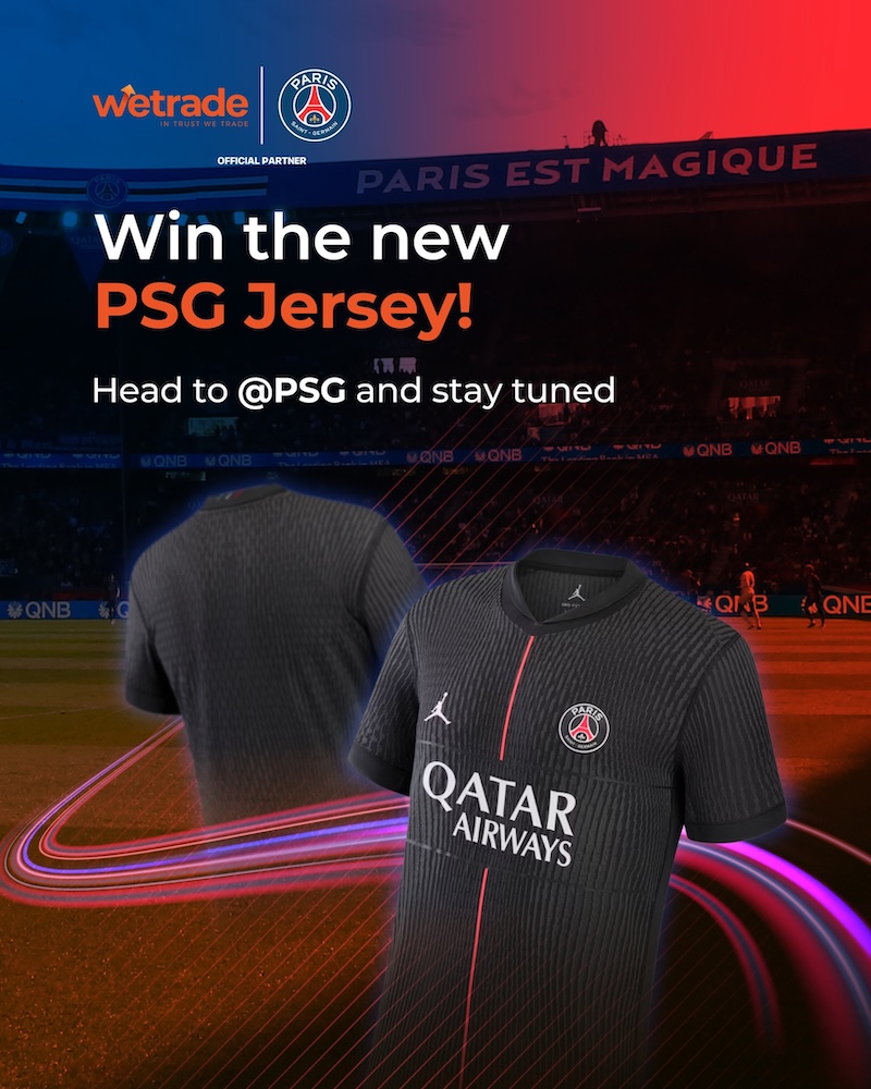 Win the Latest Paris Saint-Germain Jersey with WeTrade's Exclusive