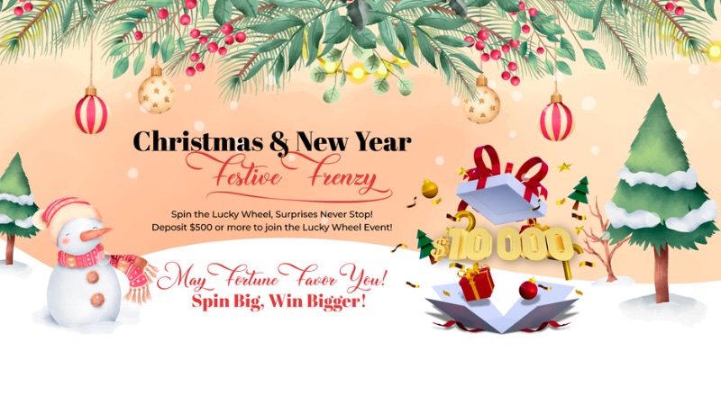 AUS Global Launches “Lucky Wheel” for Christmas and New Year’s Day with $10,000 Bonus