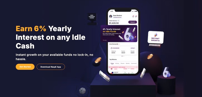 Naqdi Launches 6% Annual Interest Program on Idle Cash With Full Liquidity