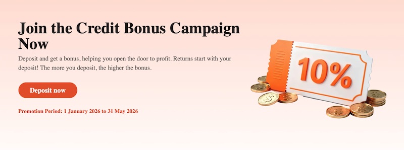 ARFX ─ 10% Credit Bonus