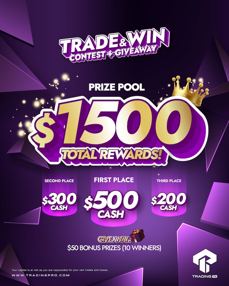 TradingPRO Launches “Trade & Win” Contest + Giveaway with $1,500 in Cash Prizes