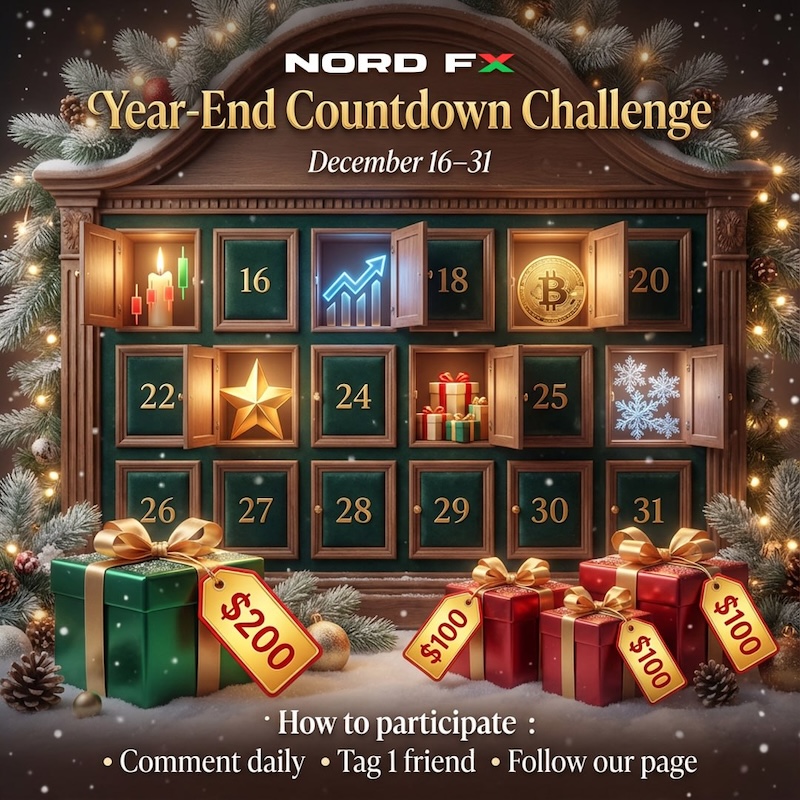 NordFX Launches Year-End Countdown Challenge With Cash Prizes Through December 31