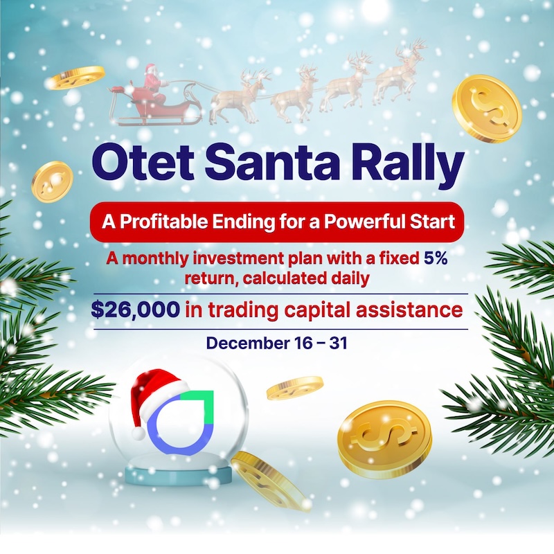 OtetMarkets Launches Annual Santa Rally with 5% Monthly Return and $26,000 Trading Capital Giveaway