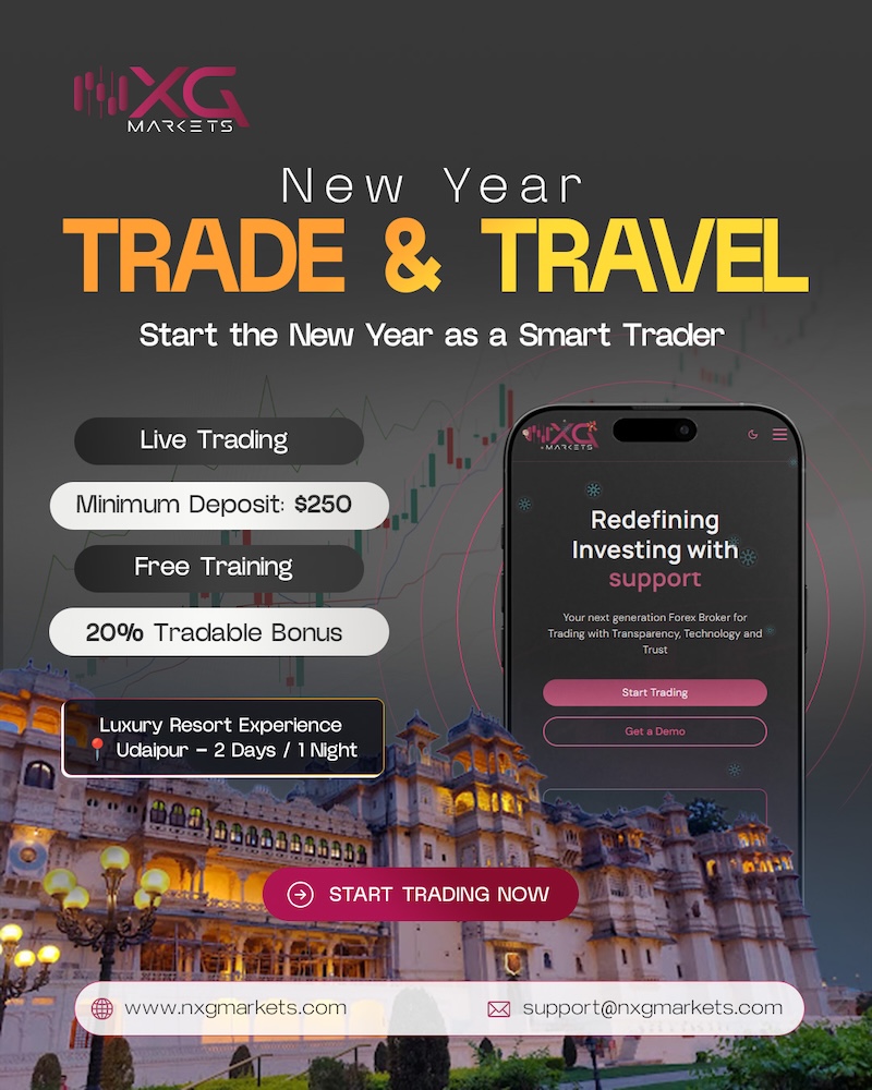 NXG Markets Launches New Year Promotion: Trade Live and Enjoy a Luxury Udaipur Resort Stay