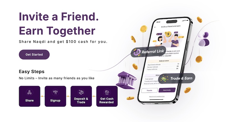 Naqdi Launches $100 Referral Bonus for New Client Sign-Ups
