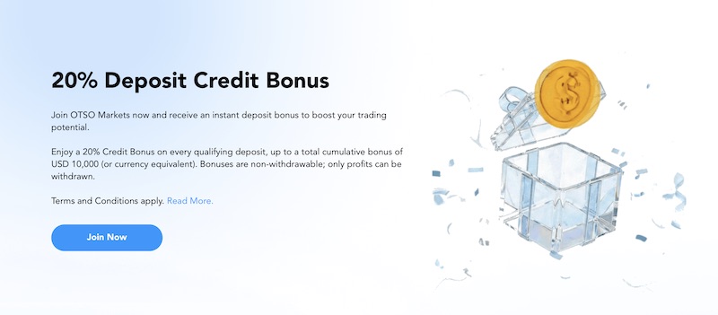 OTSO - 20% Deposit Bonus