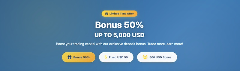 CTForex - 50% Deposit Bonus