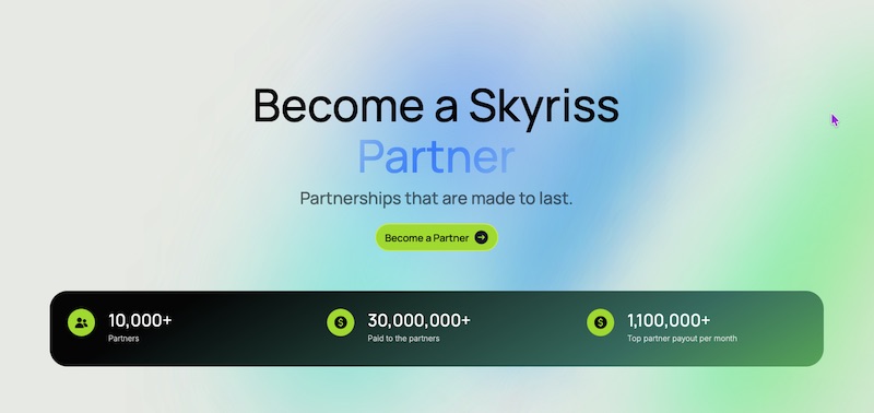 Skyriss Unveils High-Paying Forex Affiliate Program with Real-Time Tracking and Fast Payouts