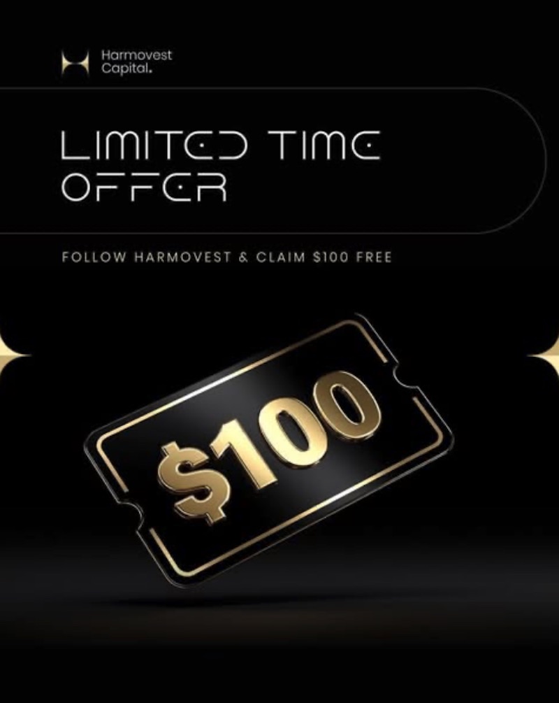 Harmovest No Deposit Bonus - $100 Trading Bonus
